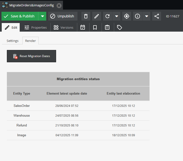 Migration Entities Render